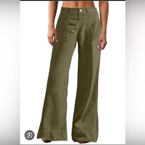 Kut from the Kloth Olive Wide-Leg Pants